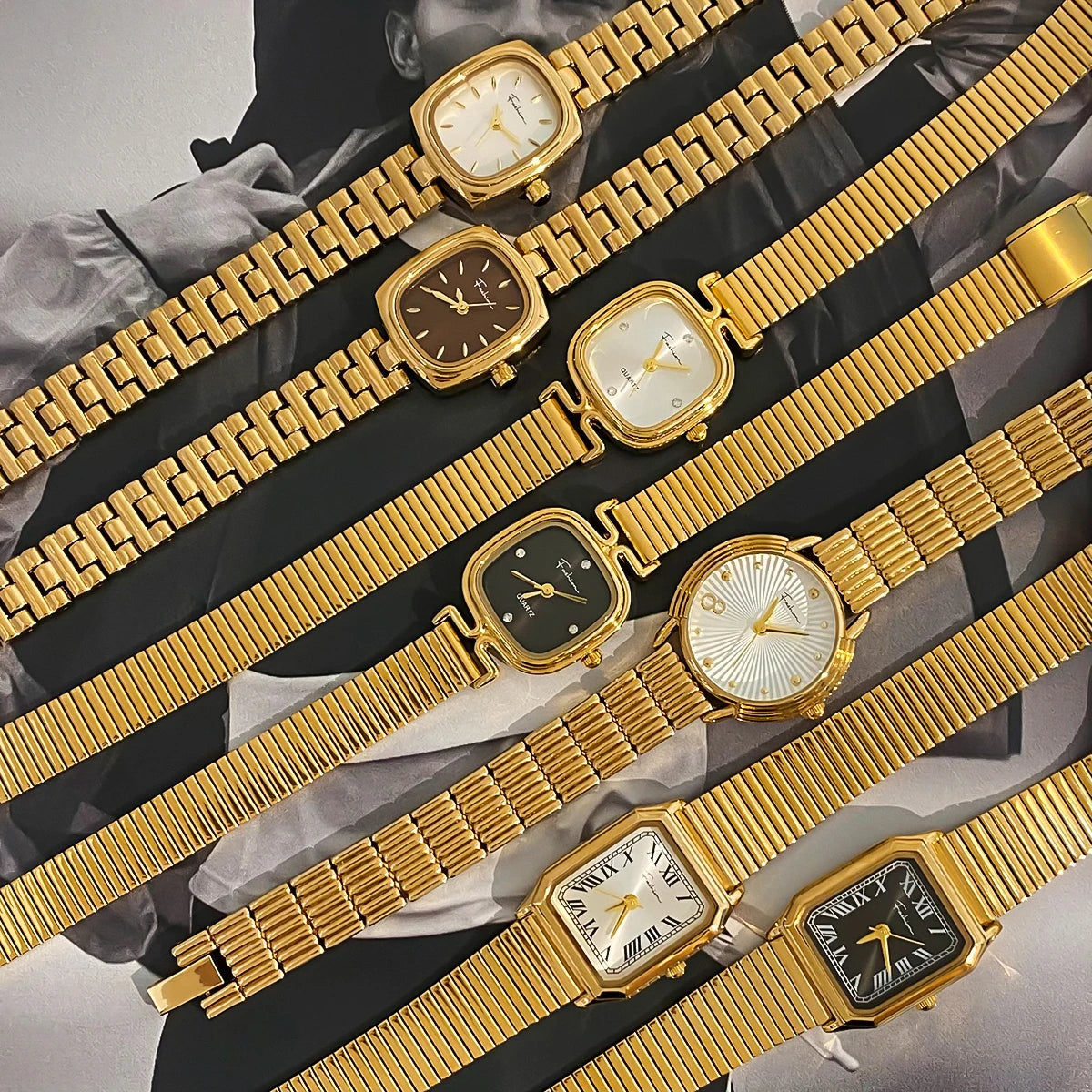 DOLCE Vintage 18K Gold Plated S.Steel Watches