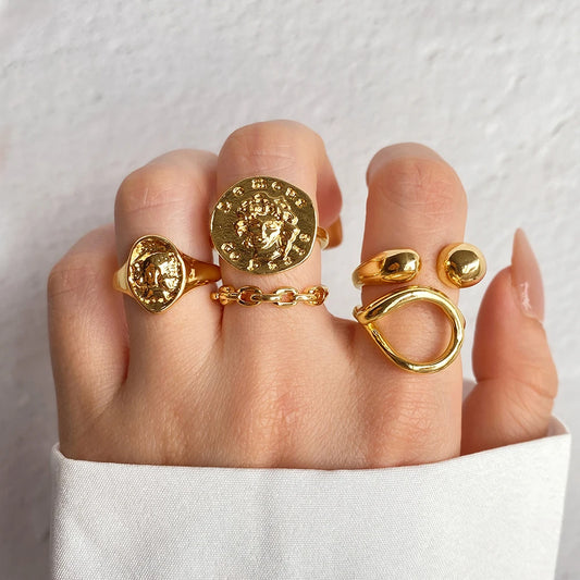 5Pcs Vintage Ring SET