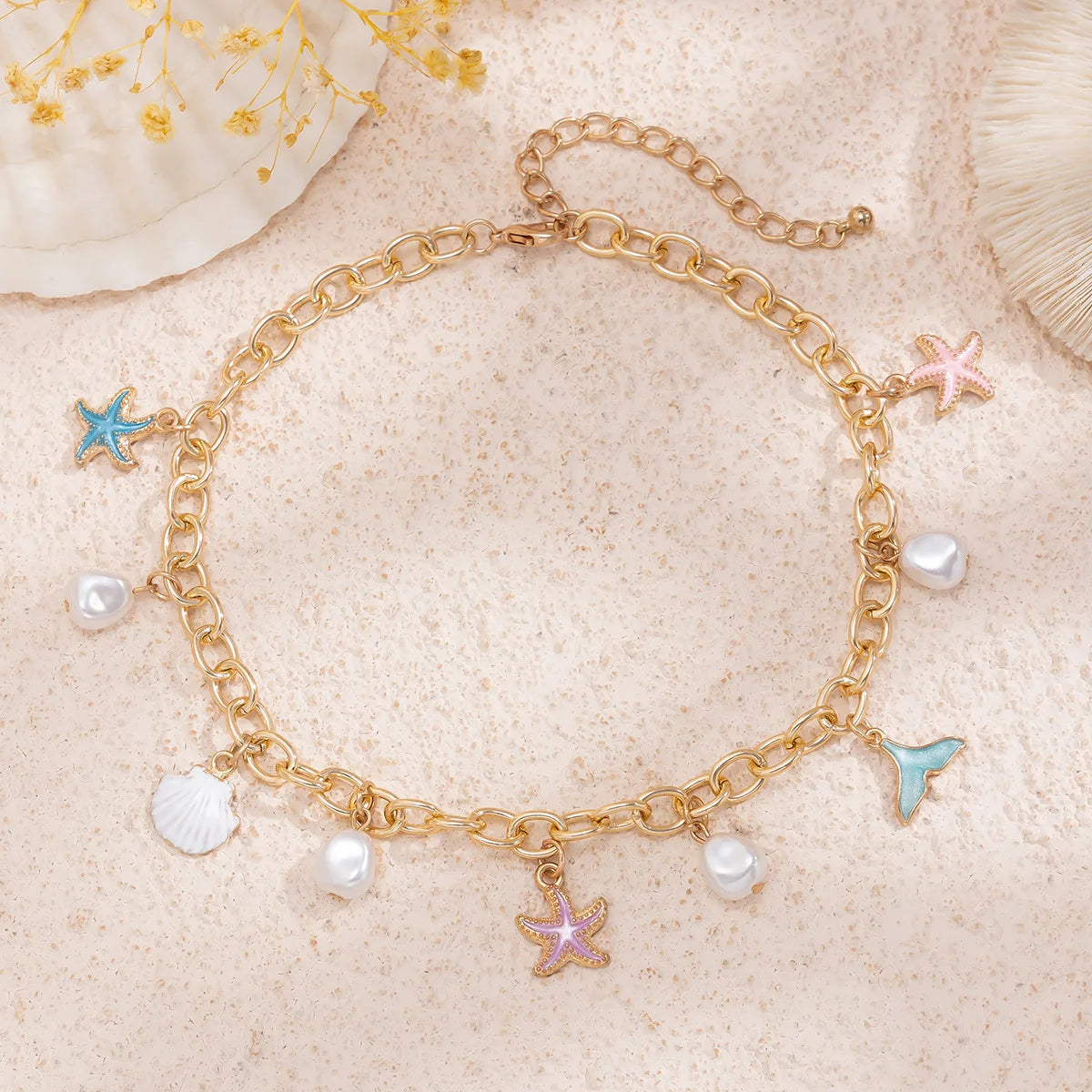 JENNIE Shell Pearl Charm Set