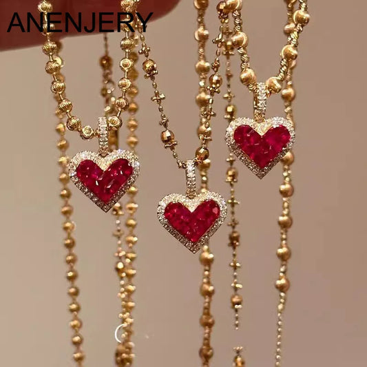 AMOR Zircon Heart Necklace