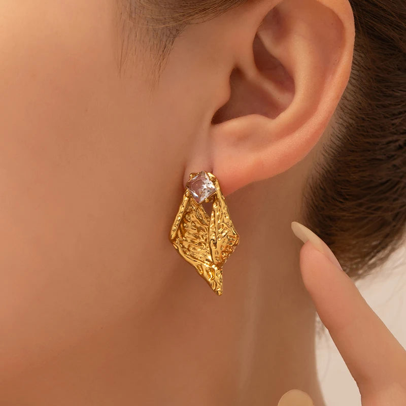 CLARA Earrings 18K Gold Plated S.Steel