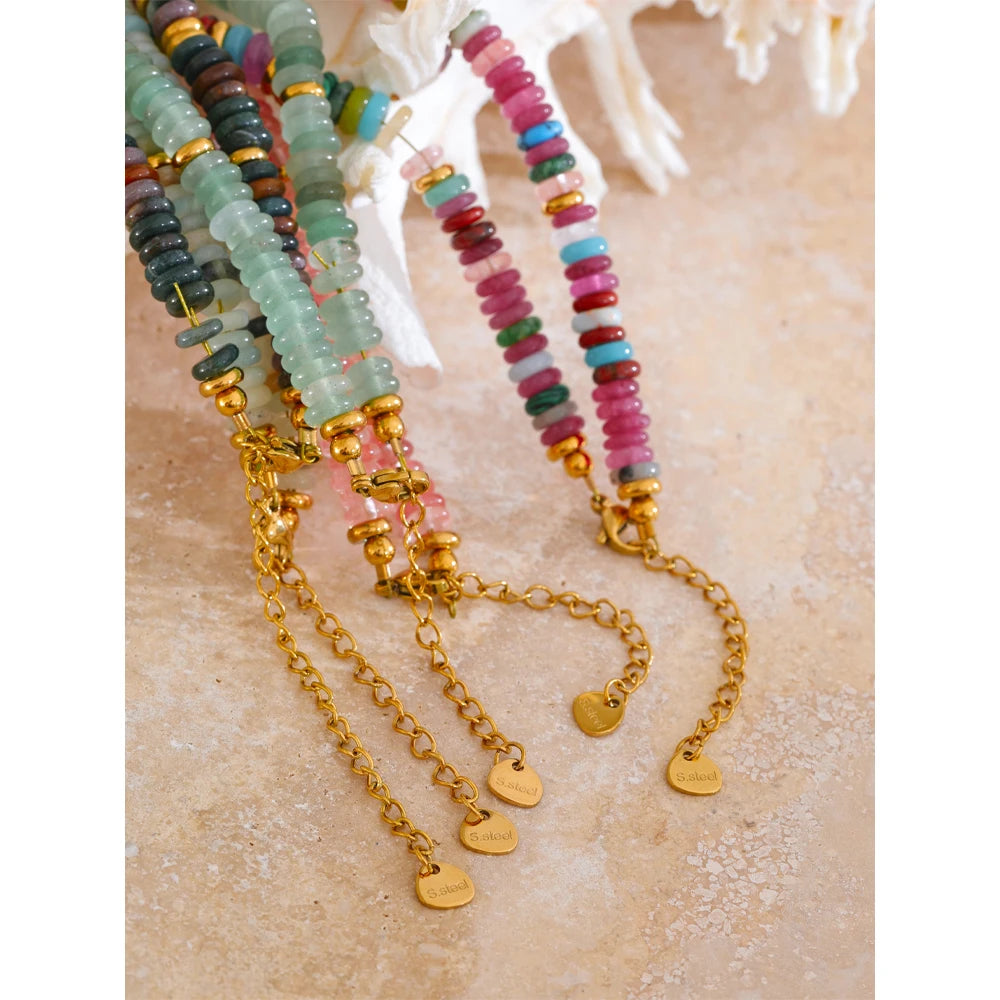 DAIA Y2K Beads Necklace 18K Gold Plated S.Steel