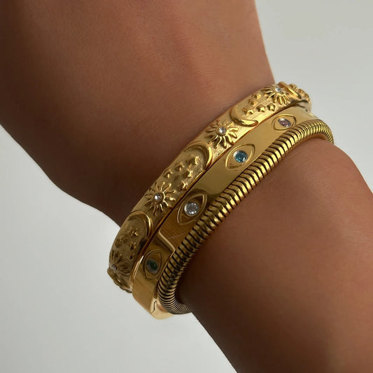 PHOENIX Bracelet Series 18K Gold Plated Stainless Steel