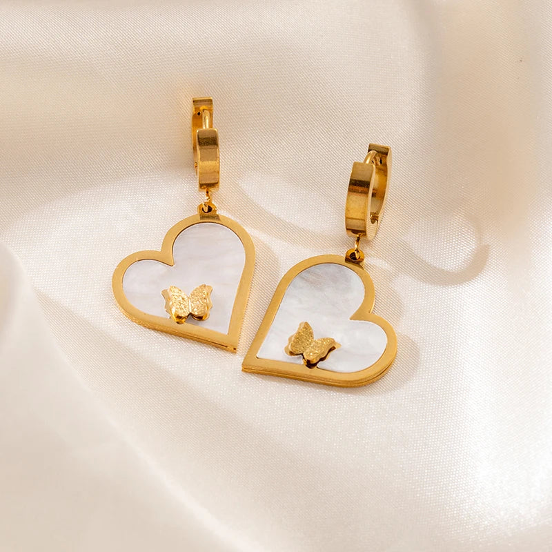 CINTYA Earrings 18K Gold Plated Stainless Steel