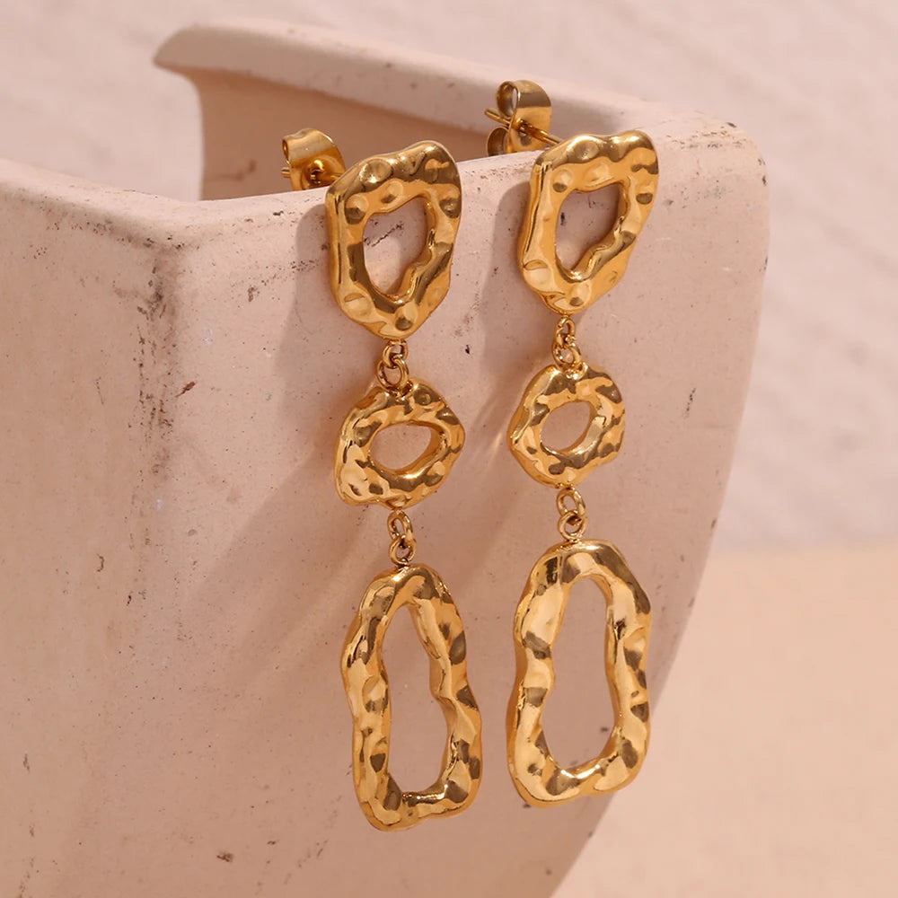 CLEO Earrings 18K Gold Plated S.Steel