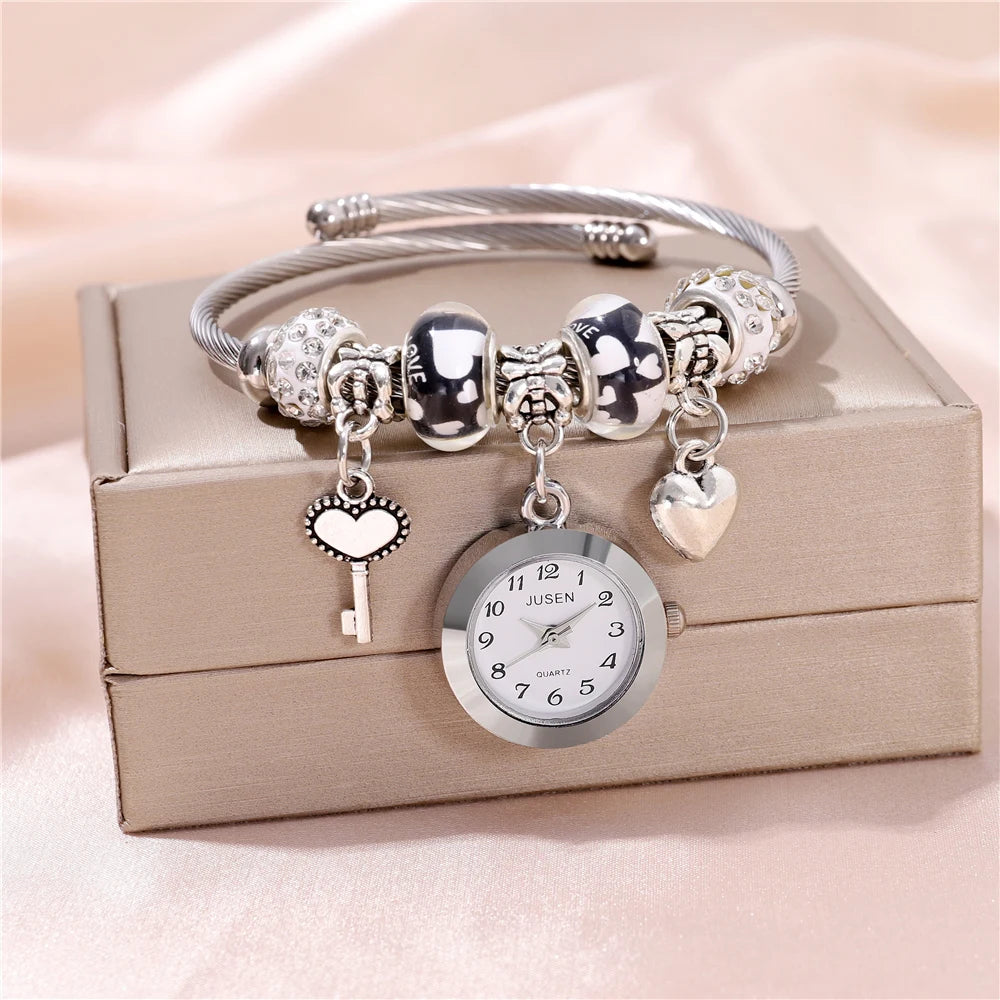 ILANA Charm Vintage Watch Bracelet