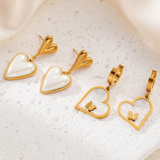 CINTYA Earrings 18K Gold Plated Stainless Steel