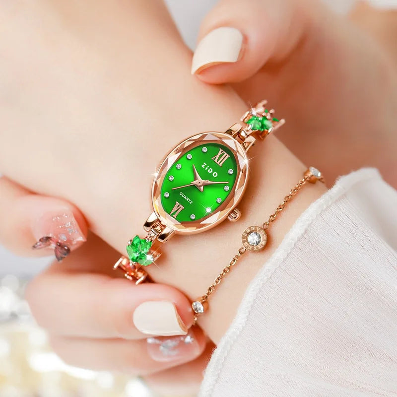 SILVIA Colorful Vintage Crystal Watch Series