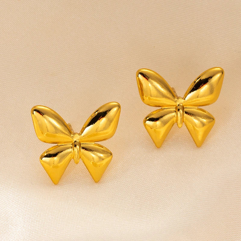 FLOWER Earrings 18K Gold Plated Stainless Steel